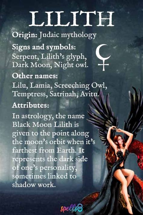 symbols of lilith|lilith spiritual meaning.